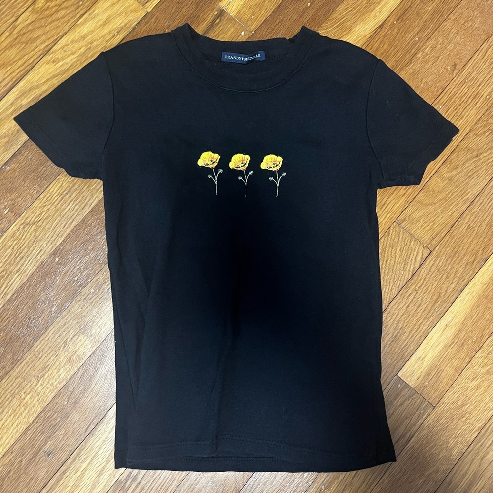 Flower baby tee